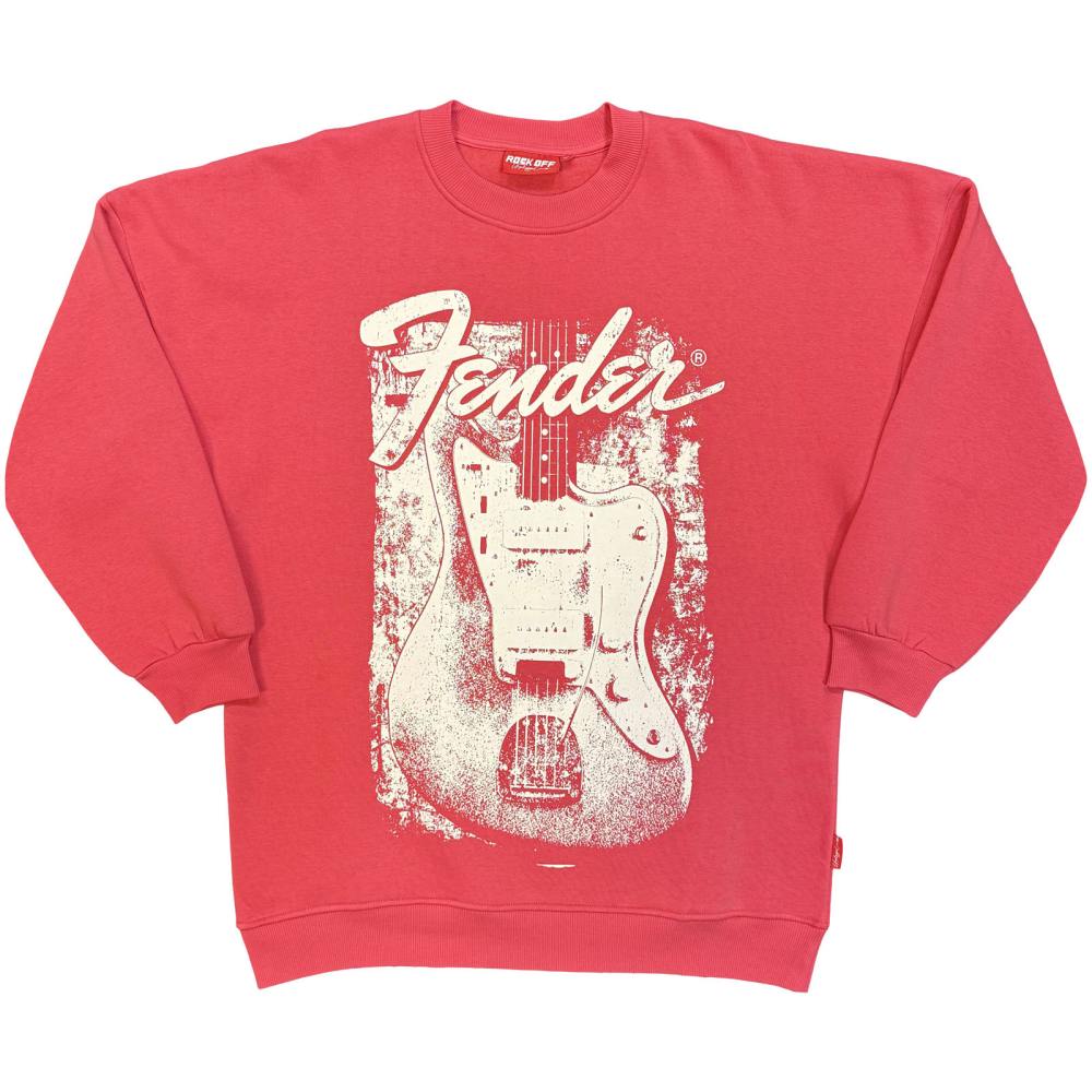 Fender - Distressed Guitar Sweater/trui - Roze